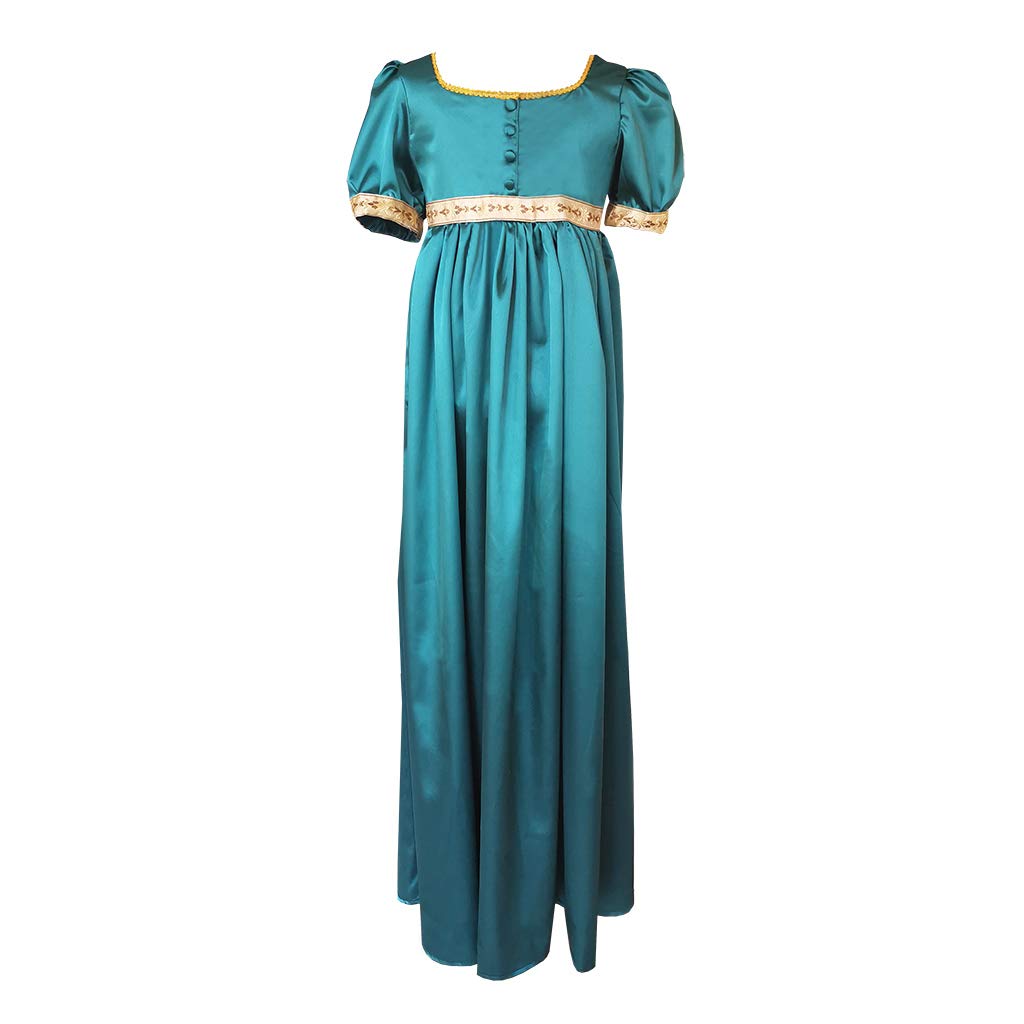 Elegant Jane Austen Dress - Renaissance Victorian Colonial Regency Gown for Women | Perfect for Historical Reenactments, Costume Parties & Themed Events