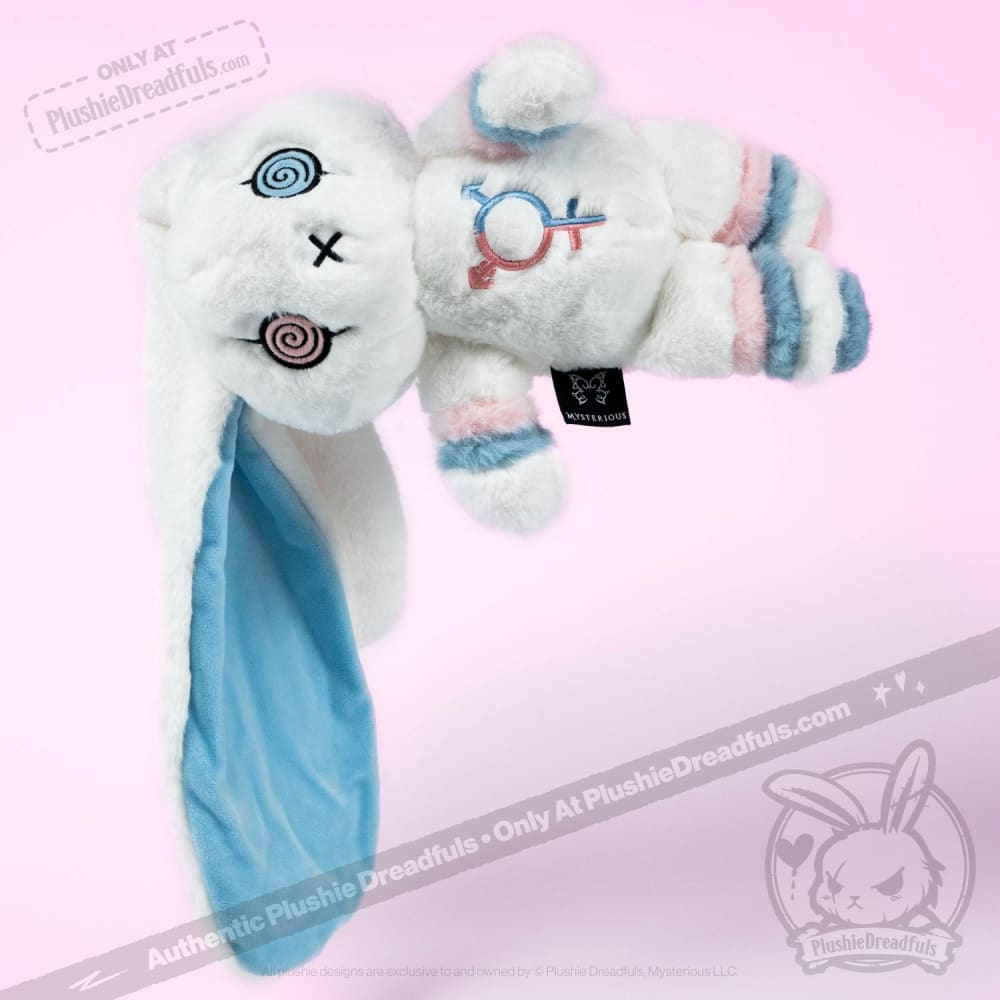 Plushie Dreadfuls Gender Dysphoria Rabbit - Soft Stuffed Animal Toy for Comfort & Support | Perfect for Therapy, LGBTQ+ Pride, and Emotional Healing