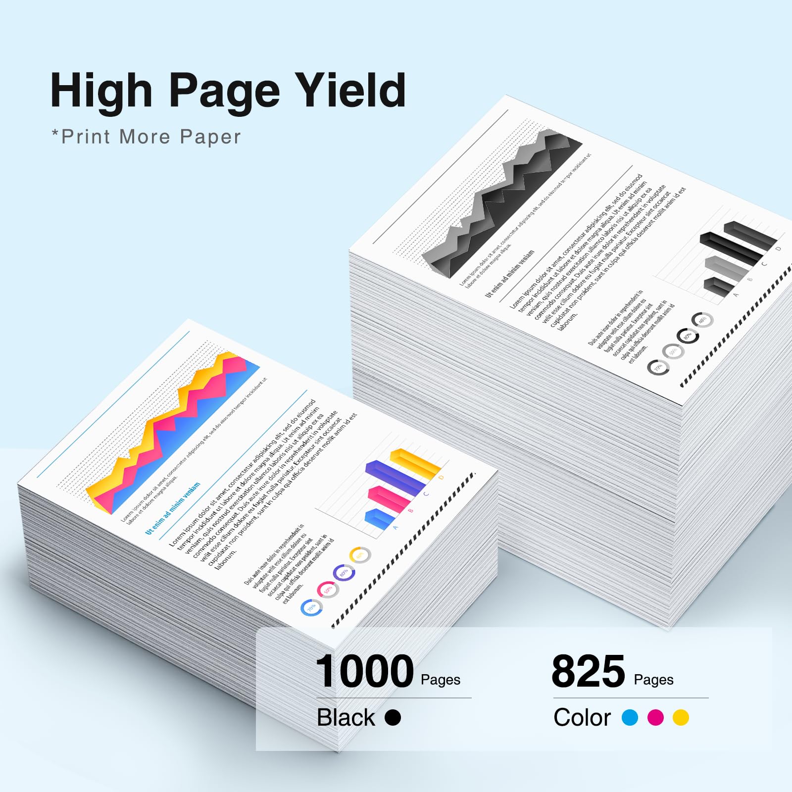 High Yield HP 933XL 932XL Ink Cartridges Combo Pack (5-Pack) - Replacement for HP 932XL 933XL Ink - Compatible with HP OfficeJet 6600 6700 Printers (2 Black, 1 Cyan, 1 Magenta, 1 Yellow) - Ideal for Home Office Printing, Documents & Photos