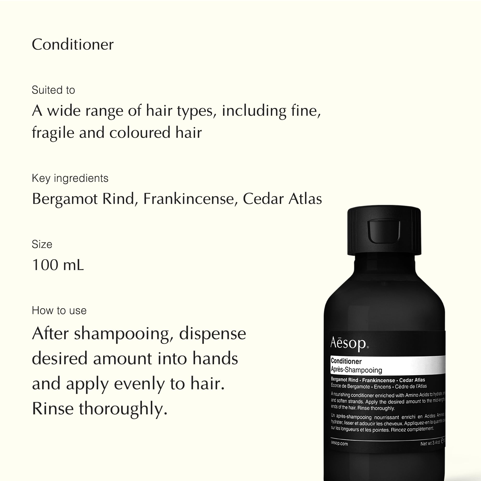 Aesop Travel Essential Kit - Shampoo (3.3 Oz), Conditioner (3.3 Oz), Resurrection Hand Balm (2.5 Oz) & Deodorant Roll-on (1.7 Oz) | Paraben-Free, Cruelty-Free, Vegan Skincare Set | Perfect for Travel, Gym & On-The-Go Self Care