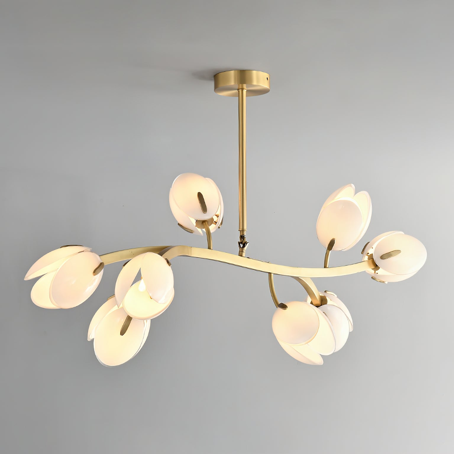 Belluno Crystal Chandelier - Elegant Modern Ceiling Light Fixture for Dining Room, Living Room & Bedroom - Perfect for Home Decor & Wedding Venues