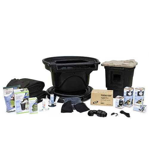 Large Aquascape Pond Kit 21' x 26' with Tsurumi 9PL Pump - Perfect for Backyard Water Gardens, Koi Ponds & Outdoor Landscaping