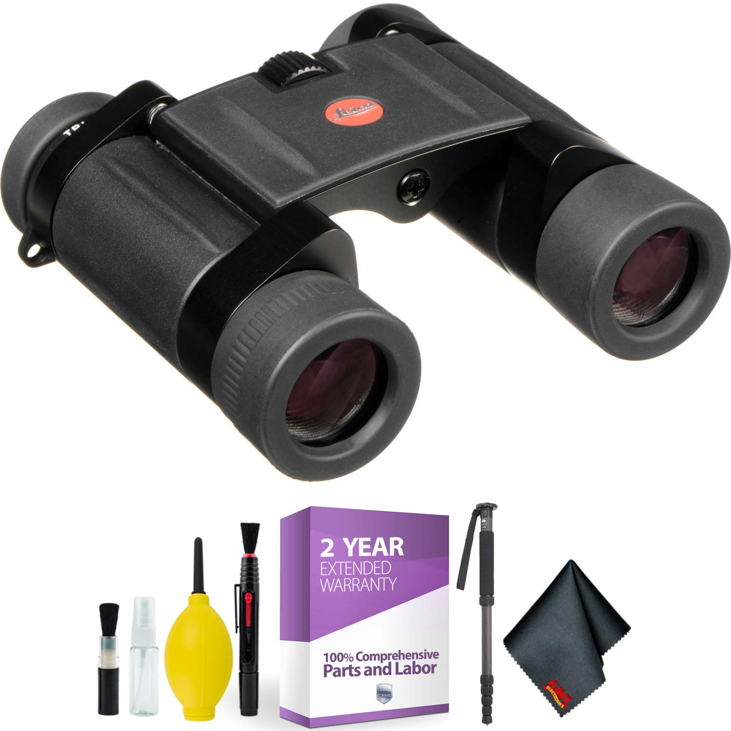 Leica 8x20 Trinovid BCA Compact Binoculars with Carrying Case & Lens Cleaning Kit - Perfect for Bird Watching, Hiking, and Outdoor Adventures