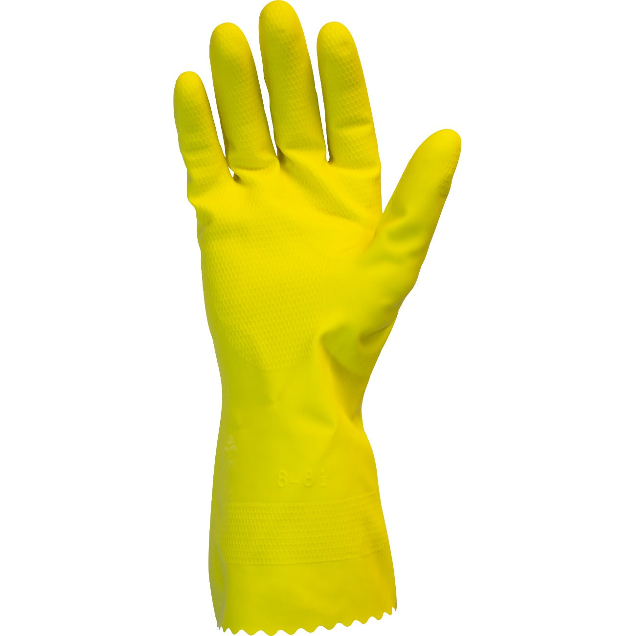 18 Mil Amber Unlined Latex Gloves - Medium (12 Pairs) | Heavy Duty, Chemical Resistant for Cleaning, Food Handling & Medical Use