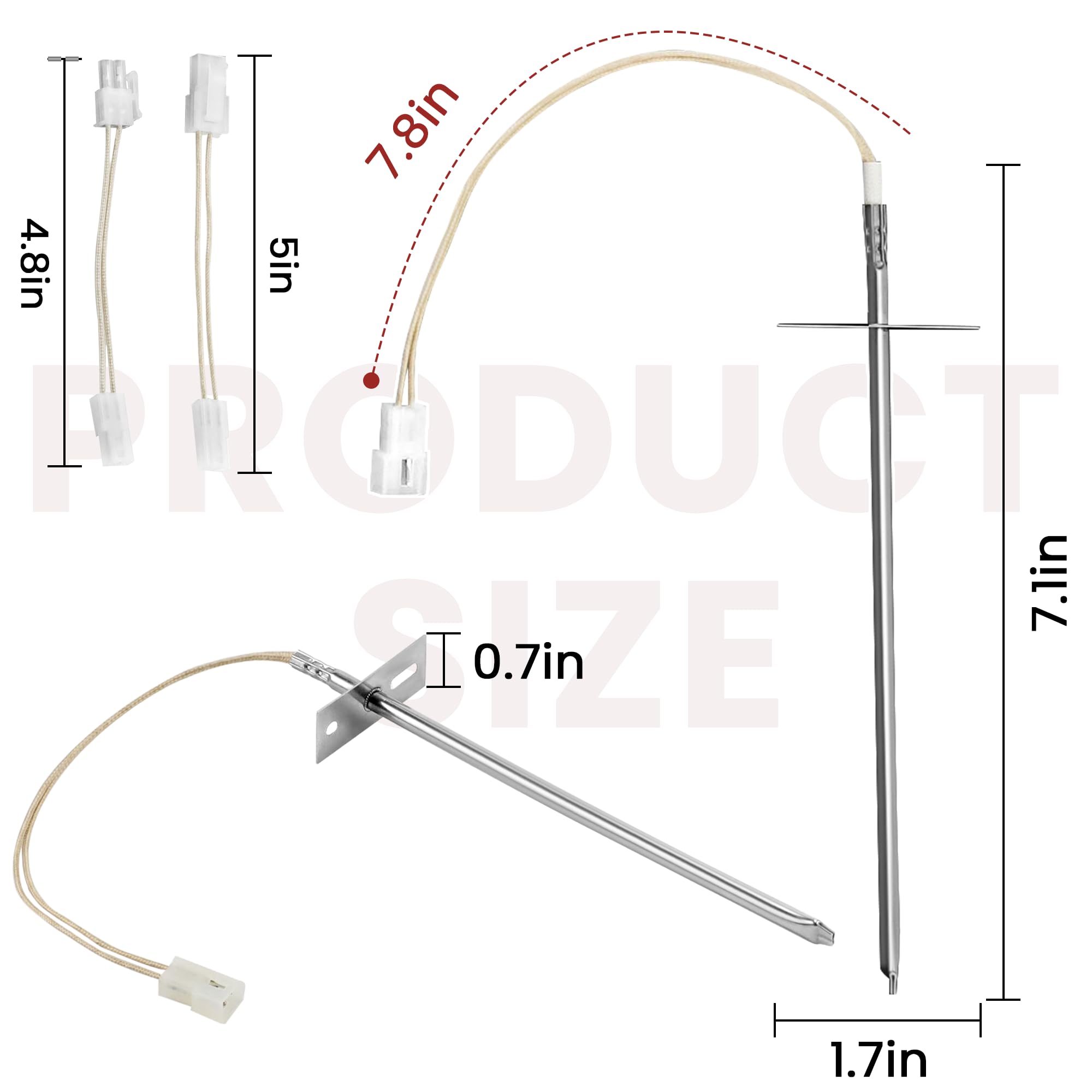 AMI PARTS Oven Temperature Sensor 12001656 - Compatible with Whirlpool & Kenmore, Replaces 74004943, 12001554, AP4009009, PS1570174, 12001656VP - Perfect for Oven Repair and Maintenance