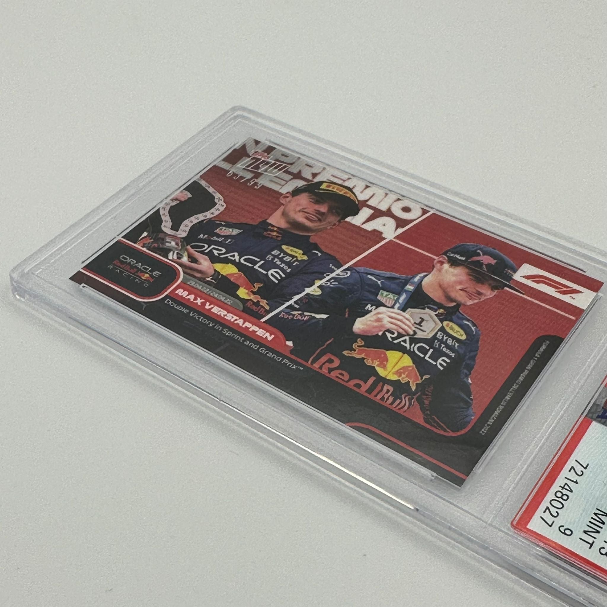 PSA 9 Graded 63/99 Double Victory in Sprint and Grand Prix #13 - Rare Sports Trading Card for Collectors and Enthusiasts