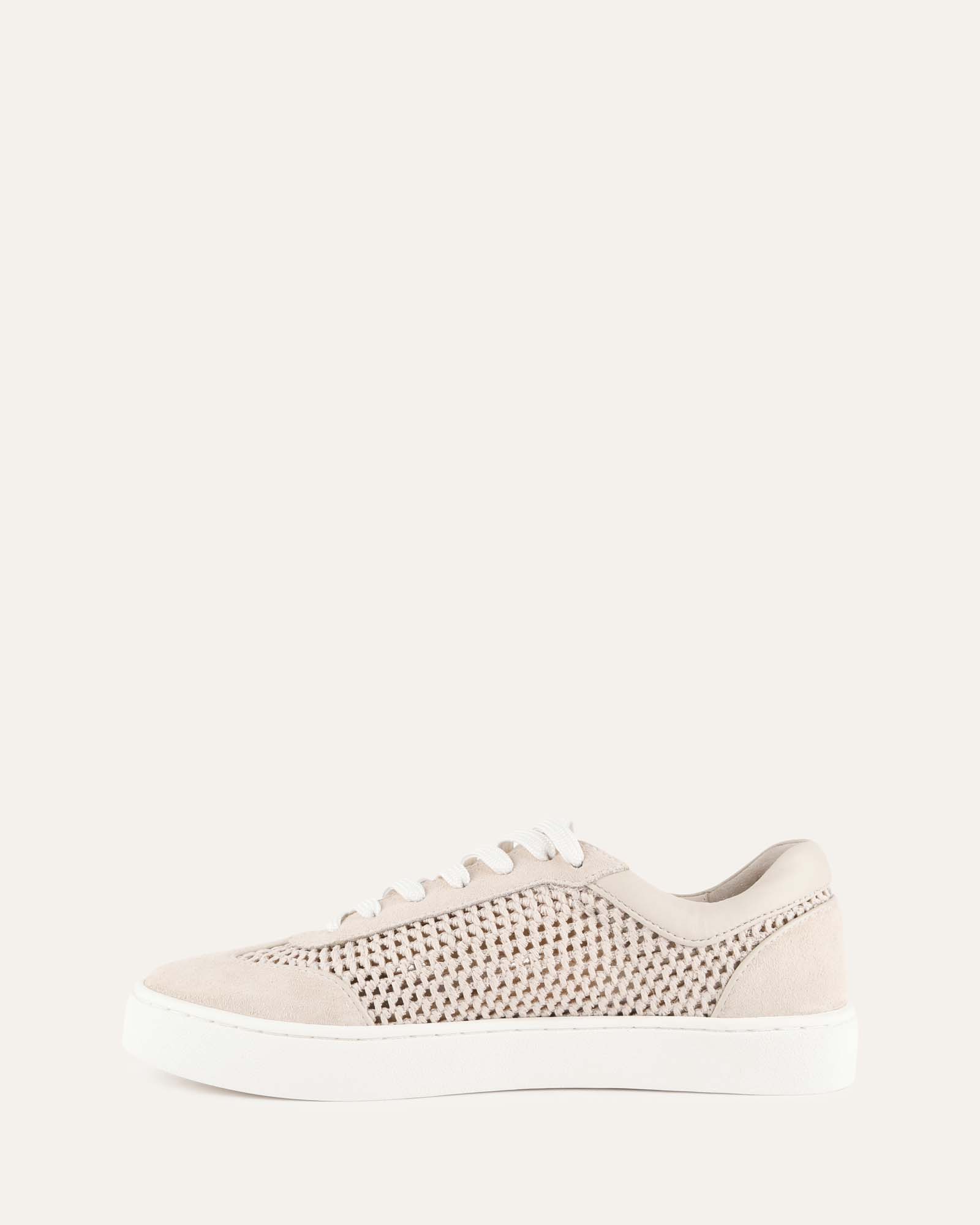 BRITT SNEAKERS BONE CROCHET - Women's Fashion Knit Sneakers for Casual Wear, Walking & Everyday Comfort