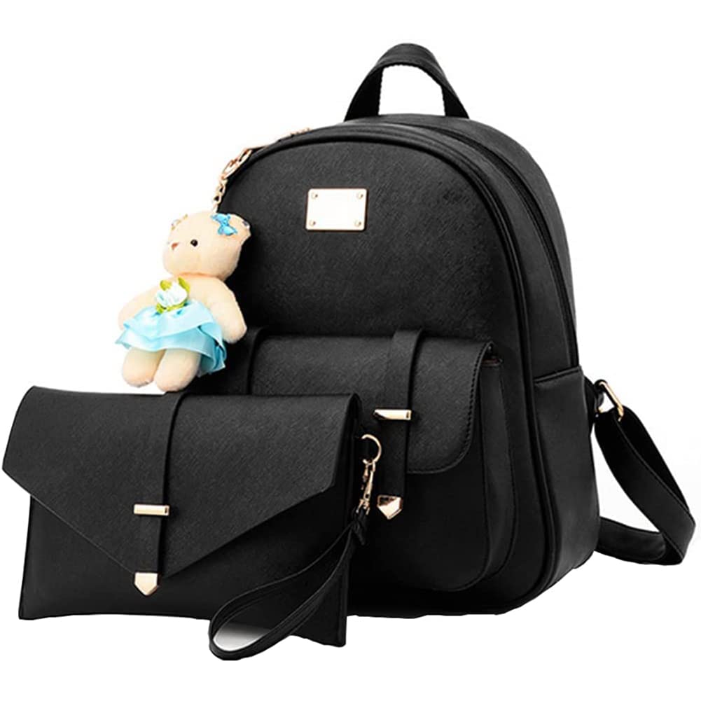 Cute Mini Backpack for Girls - PU Leather Small Backpack Purse Set for Teens & Kids | School, Travel, Shopping & Daily Use