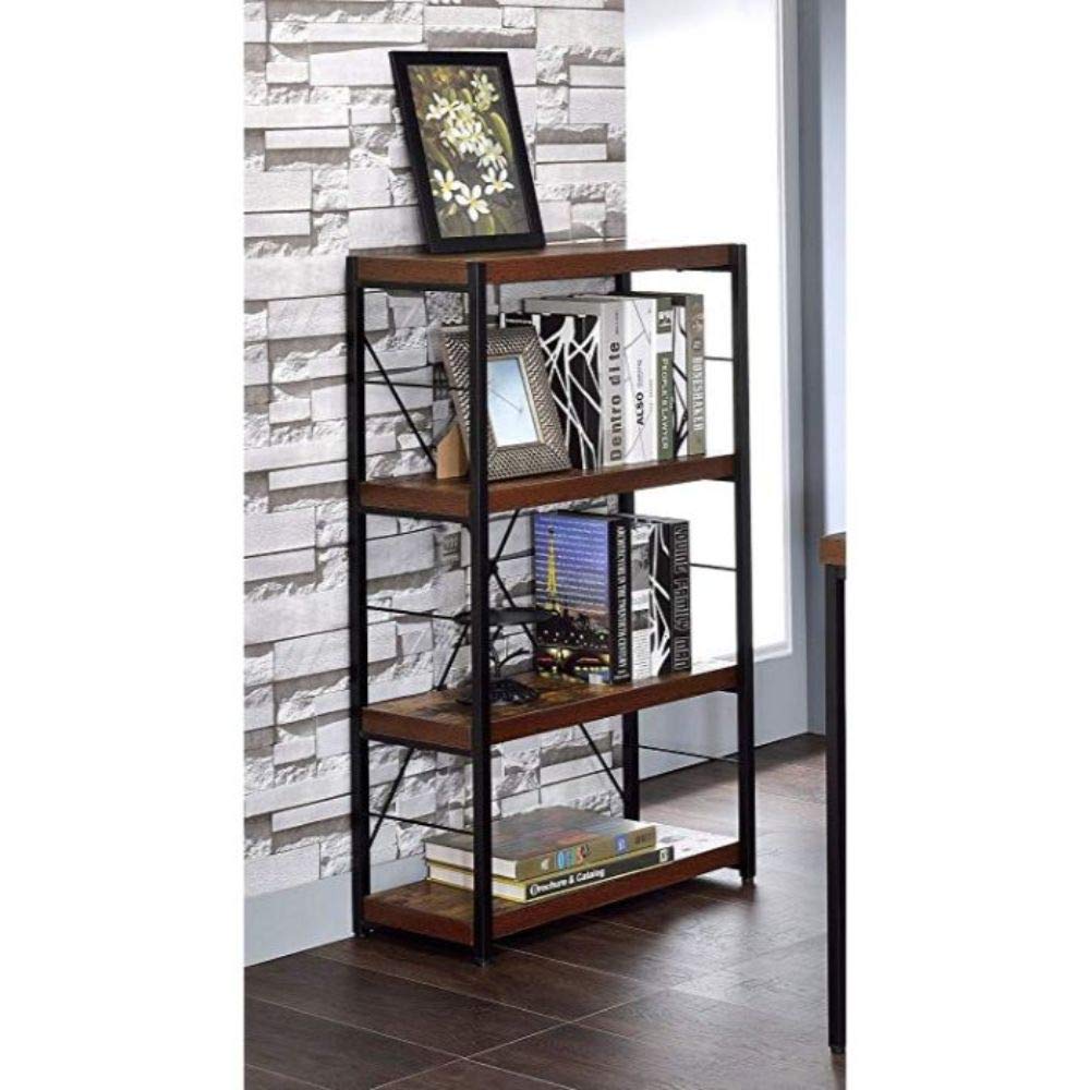 HomeRoots Multicolor Office Bookcase - Stylish Storage for Books, Files & Decor | Perfect for Home Office, Study Room & Workspace