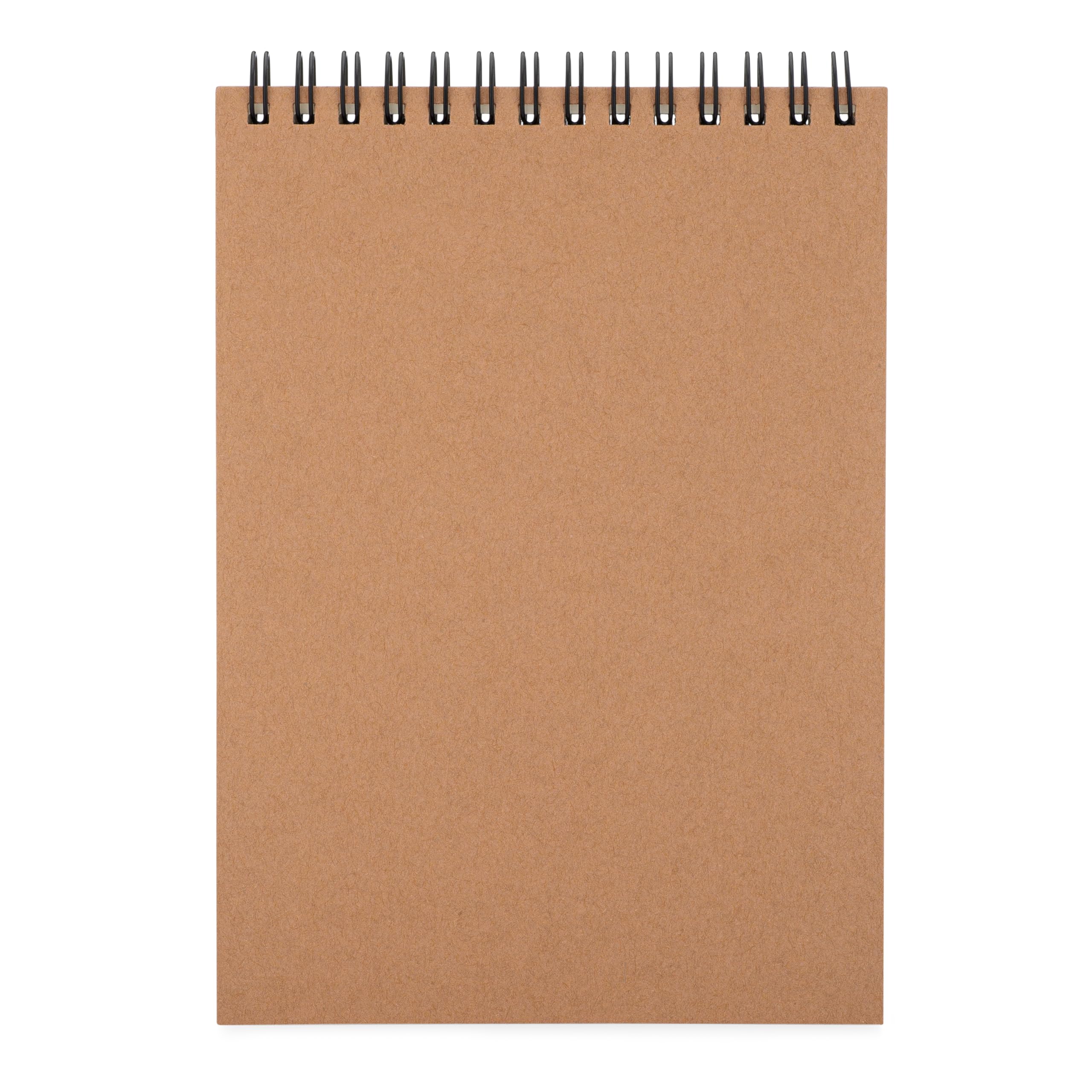 K-Kraft 12-Pack Spiral Steno Notepads with Eco-Friendly Kraft Paper Covers - Perfect for Office Notes, Home Organization, School Memos, College Lectures & Business Meetings | Durable & Recyclable Writing Pads for Everyday Use