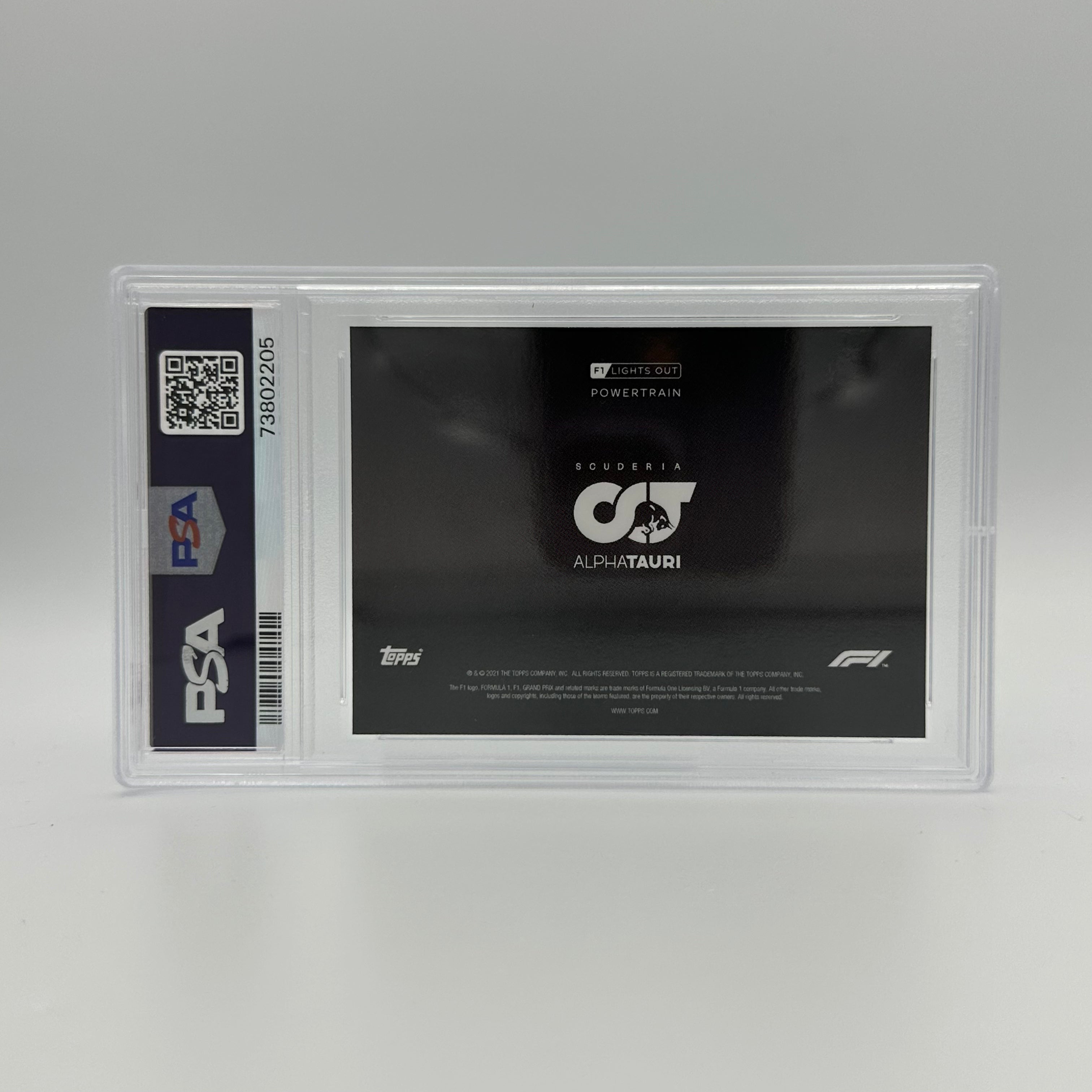 PSA 10 Graded 63/99 Scuderia AlphaTauri Powertrain Blue Trading Card - Perfect for Collectors, Racing Fans & Sports Memorabilia Enthusiasts