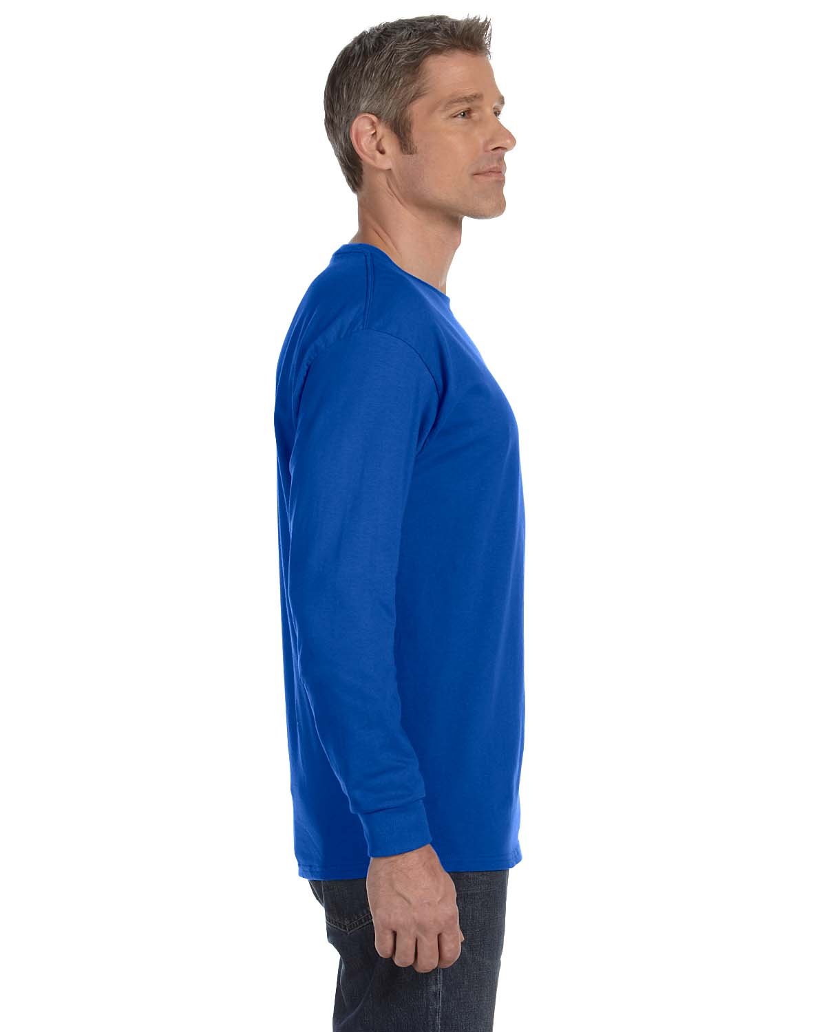 Gildan Adult Heavy Cotton 5.3 oz. Long-Sleeve T-Shirt - Comfortable Crewneck Tee for Men & Women - Perfect for Casual Wear, Work Uniforms & Screen Printing