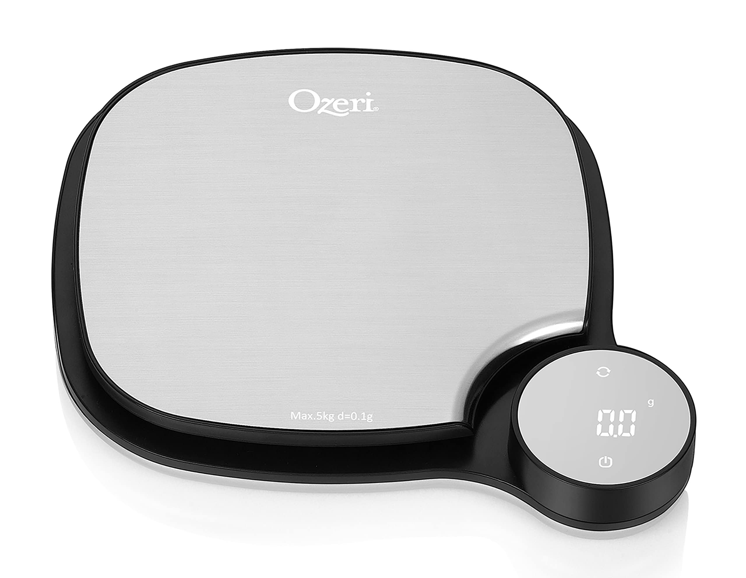 Ozeri Precision Digital Kitchen Scale - 0.1g/0.01oz Accuracy, Stainless Steel Platform, LCD Display - Perfect for Baking, Cooking, Meal Prep & Portion Control