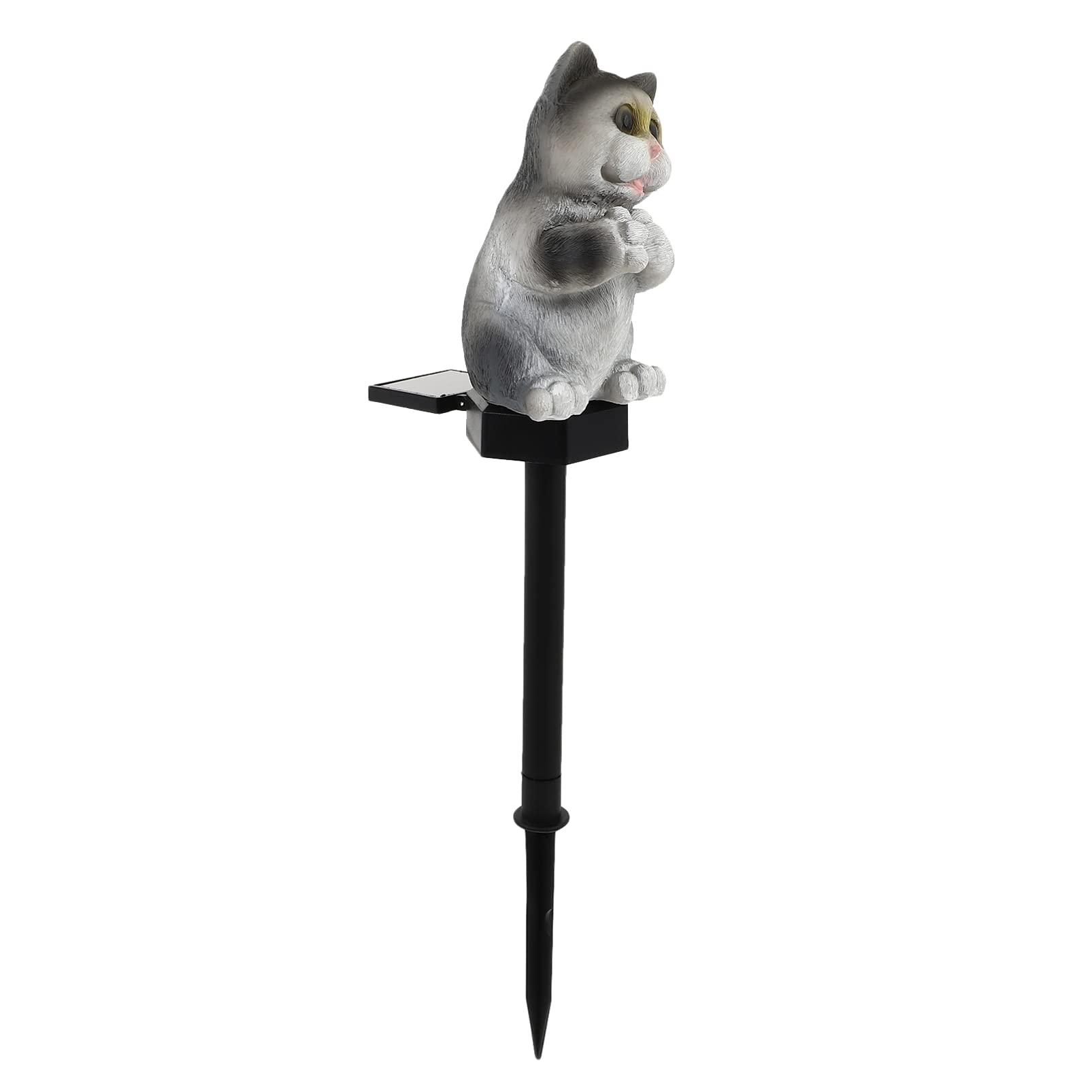 Solar Garden Lights Outdoor - LED Cat Stake Lights for Pathway & Landscape Decoration | Waterproof Solar Powered Animal Statue Yard Decor | Perfect for Garden, Patio, Walkway & Backyard Lighting