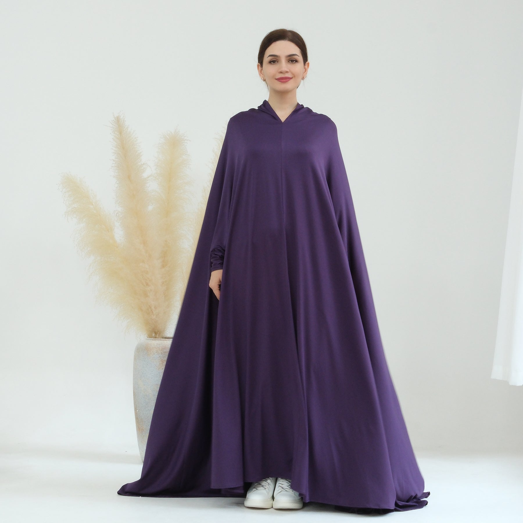 Awra Cape Hijab Combo - Purple Modest Muslim Scarf & Shawl Set for Women | Perfect for Prayer, Daily Wear & Special Occasions
