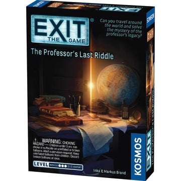 Exit: The Professor's Last Riddle - Challenging Escape Room Board Game for Adults & Teens | Perfect for Family Game Nights & Team Building Activities