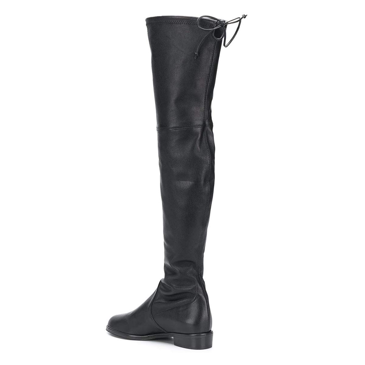 YDN Women's Classic Thigh High Boots - Round Toe Suede Over The Knee Dress Pumps with Low Chunky Heel | Perfect for Party, Night Out & Winter Fashion