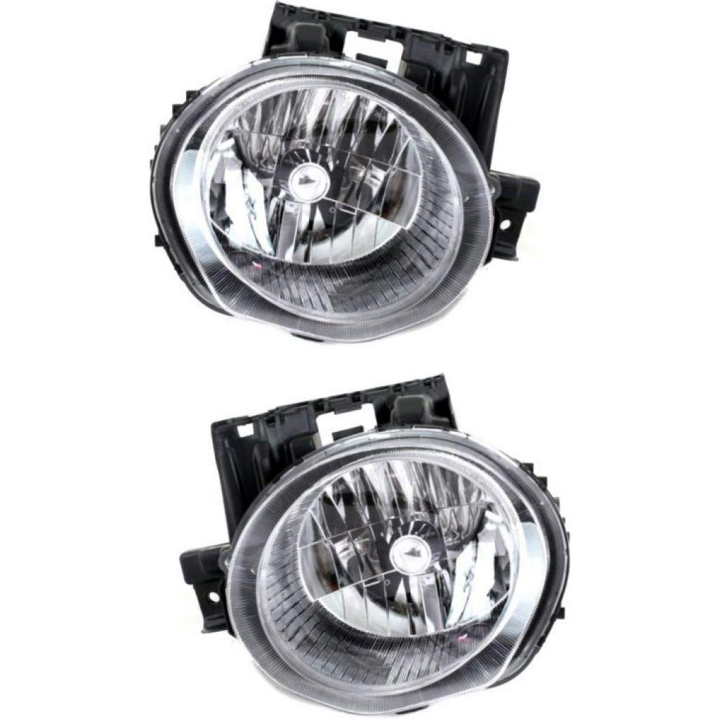 2011-2014 Nissan Juke Headlight Assembly - DOT Certified Replacement for NI2502201 & NI2503201 (Driver & Passenger Side with Bulbs) | Perfect for Night Driving & Auto Restoration Projects