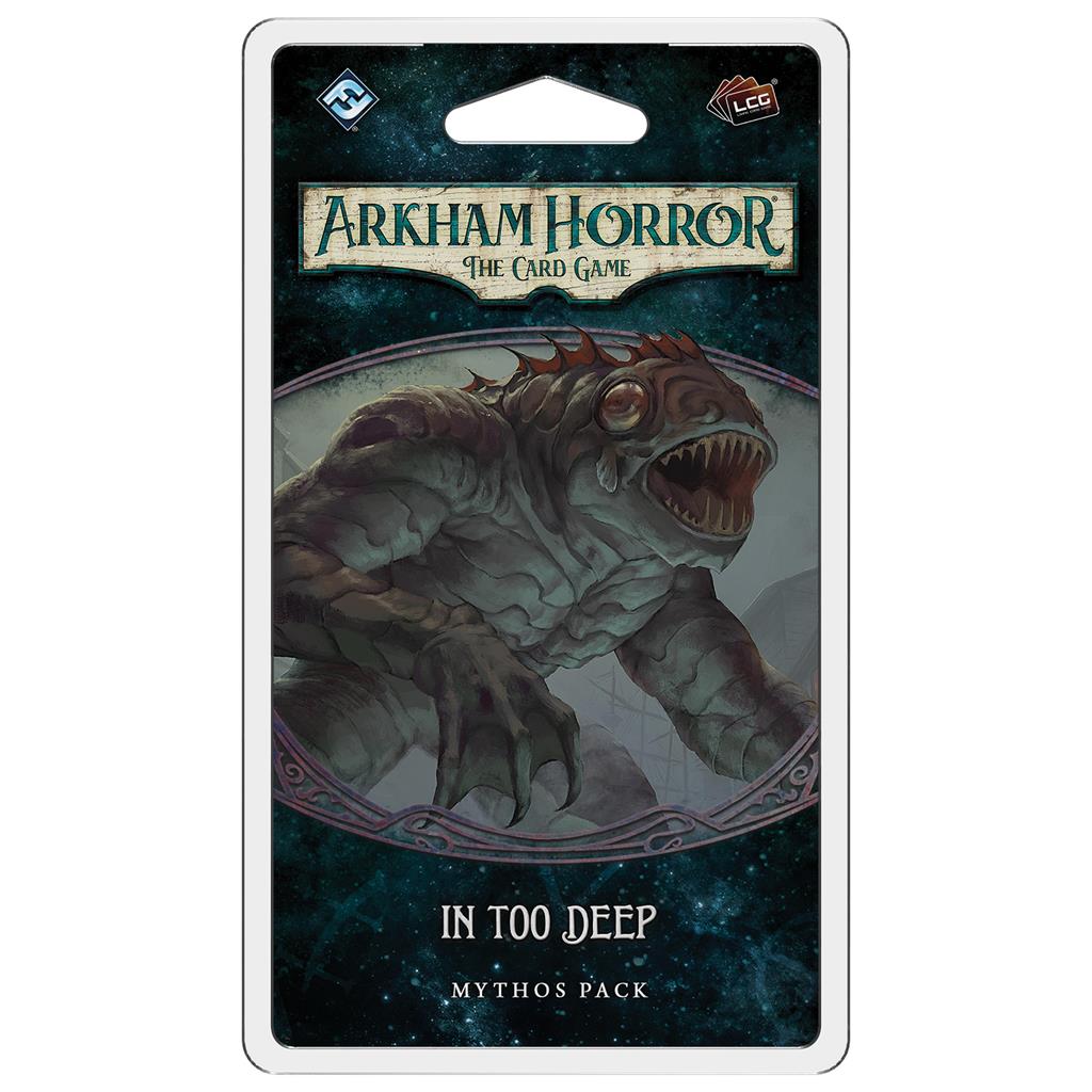 Arkham Horror LCG: In Too Deep Expansion - Horror Card Game for Adults | Cooperative Board Game for Game Nights & Halloween Parties