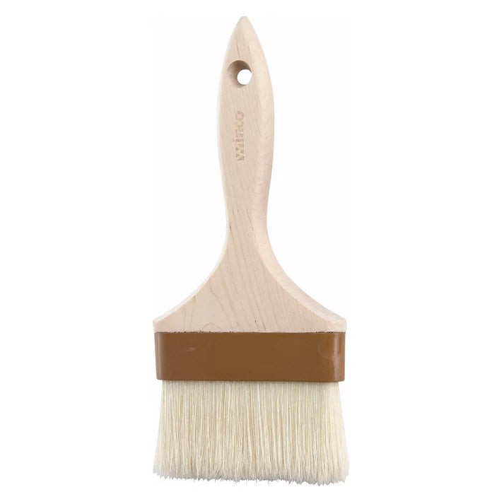 Winco WFB-40 4-Inch Pastry Brush - Professional Silicone Basting Brush for Baking, Cooking, Grilling & BBQ - Heat Resistant & Easy to Clean Kitchen Tool