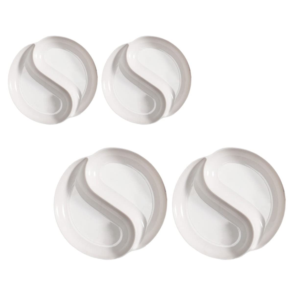 NUOBESTY 4-Piece Round Watercolor Paint Palette Set - Non-Stick Mixing Tray for Artists & Beginners - Perfect for Studio, Classroom & Outdoor Painting