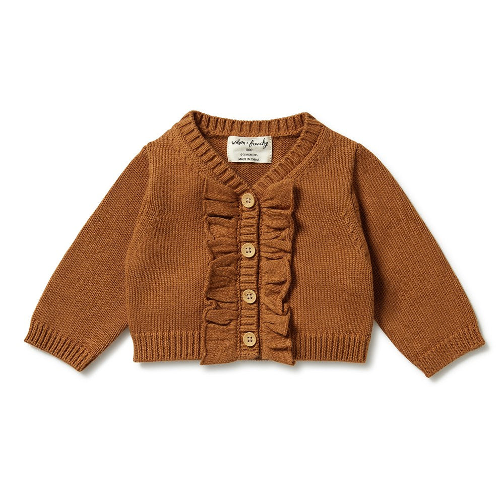 Women's Knitted Ruffle Cardigan Sweater - Soft Long Sleeve Open Front Wrap - Perfect for Fall, Winter & Spring Outfits