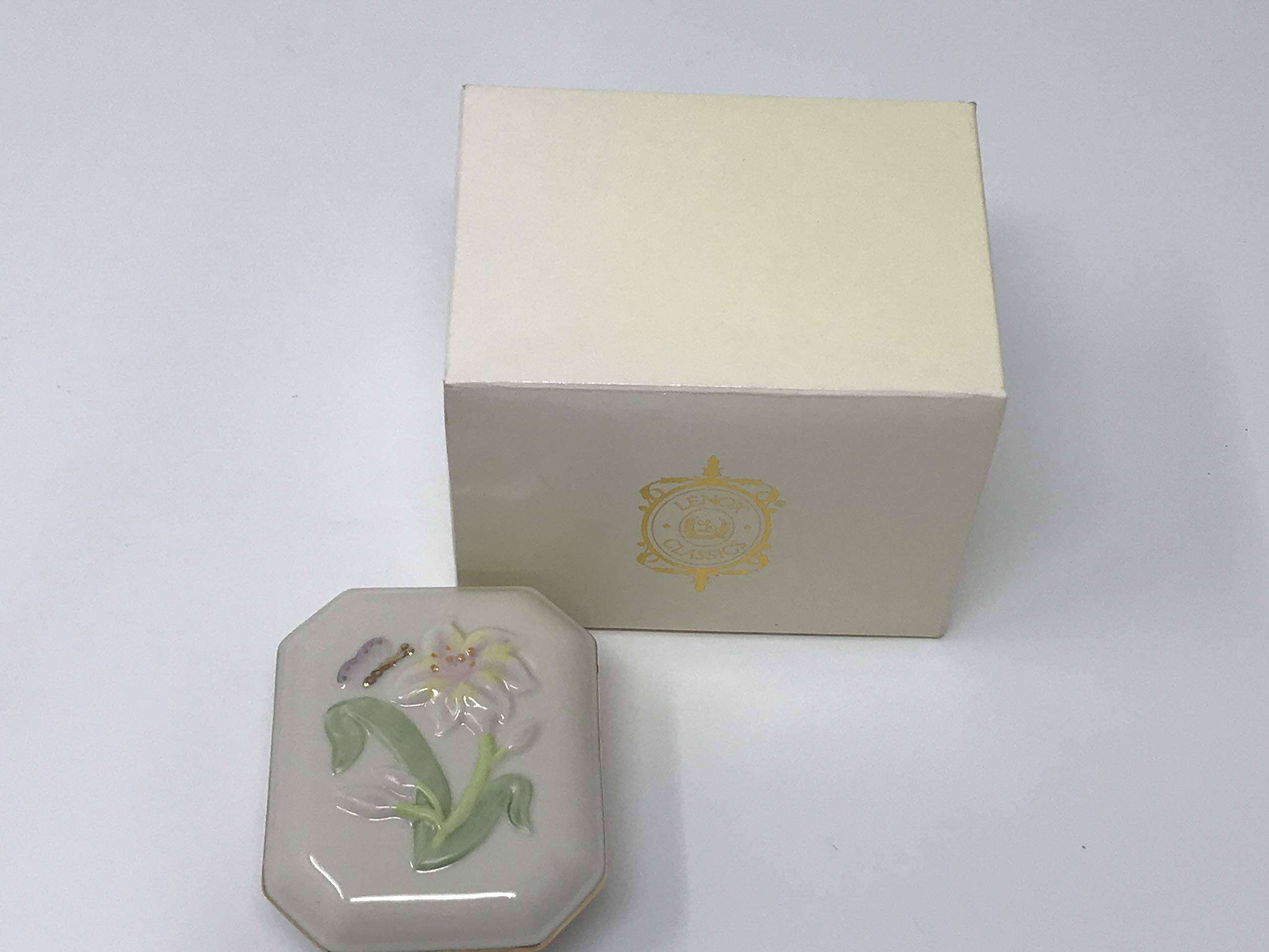 Lenox The China Tiger Lily Box - Elegant Porcelain Decorative Box for Home Decor, Gift Giving & Collectibles | Perfect for Jewelry Storage, Display & Special Occasions