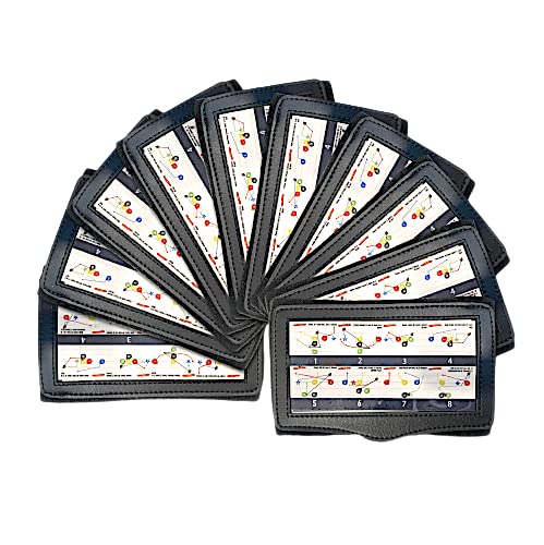 Youth Football Wristbands - Call Plays & Win Games - QB Coach Playbook Wristbands for Flag or Tackle Football - Durable Football Equipment (5 or 10 Pack) - Perfect for Practice, Games & Team Training