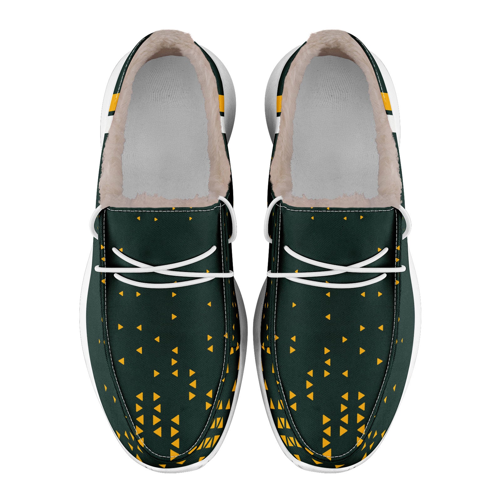 Custom Green & Yellow Green Bay Packers Personalized Sneakers - Men's Size 13 (FN042 D020279) - Perfect for Game Day, Fan Gifts & Sports Enthusiasts