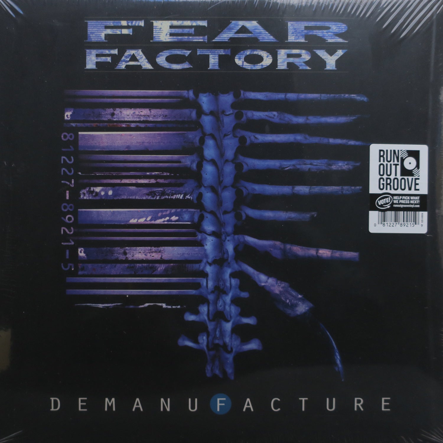 FEAR FACTORY 'Demanufacture' Remastered Blue/Black White Vinyl 3LP - Limited Edition Heavy Metal Music for Vinyl Collectors & Home Listening