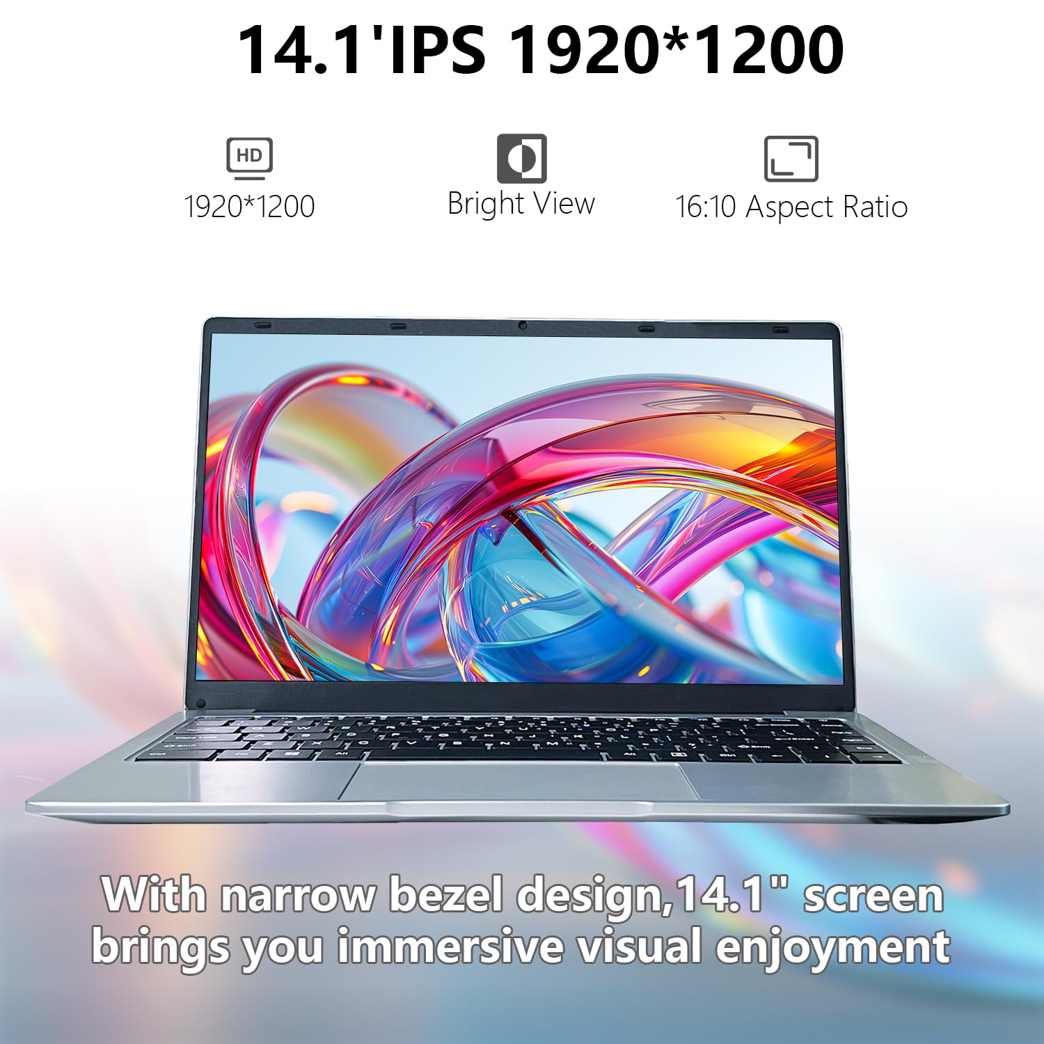 14.1 Inch Windows 11 Laptop - Quad Core Processor, 6GB DDR4 RAM, 256GB SSD, 2.4/5G WiFi, BT4.0, HDMI & USB 3.0 | Long Battery Life for Work, Study & Entertainment