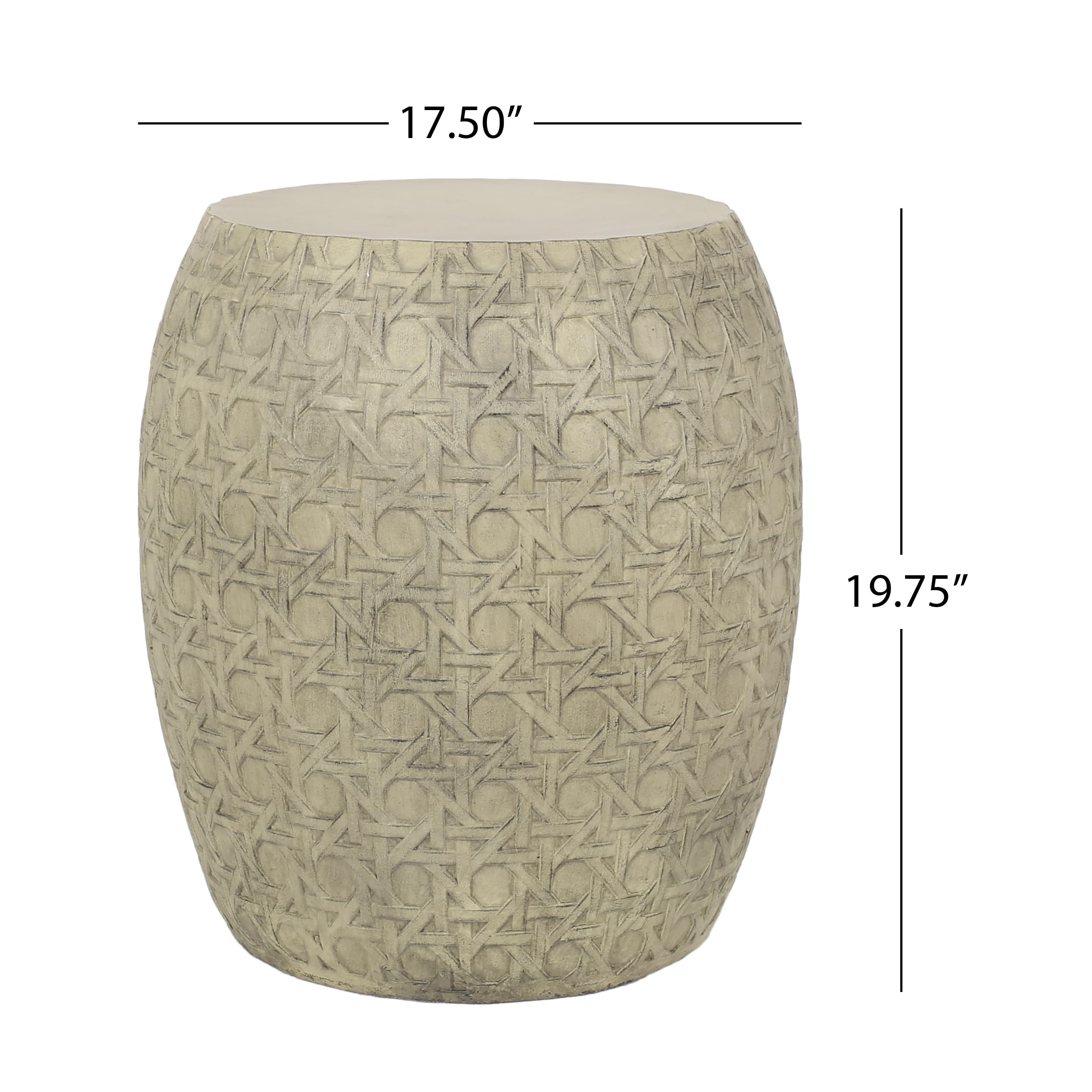 Christopher Knight Home Wickson End Table - Antique Yellow Finish Side Table for Living Room, Bedroom & Office - Small Accent Table with Classic Design for Home Decor