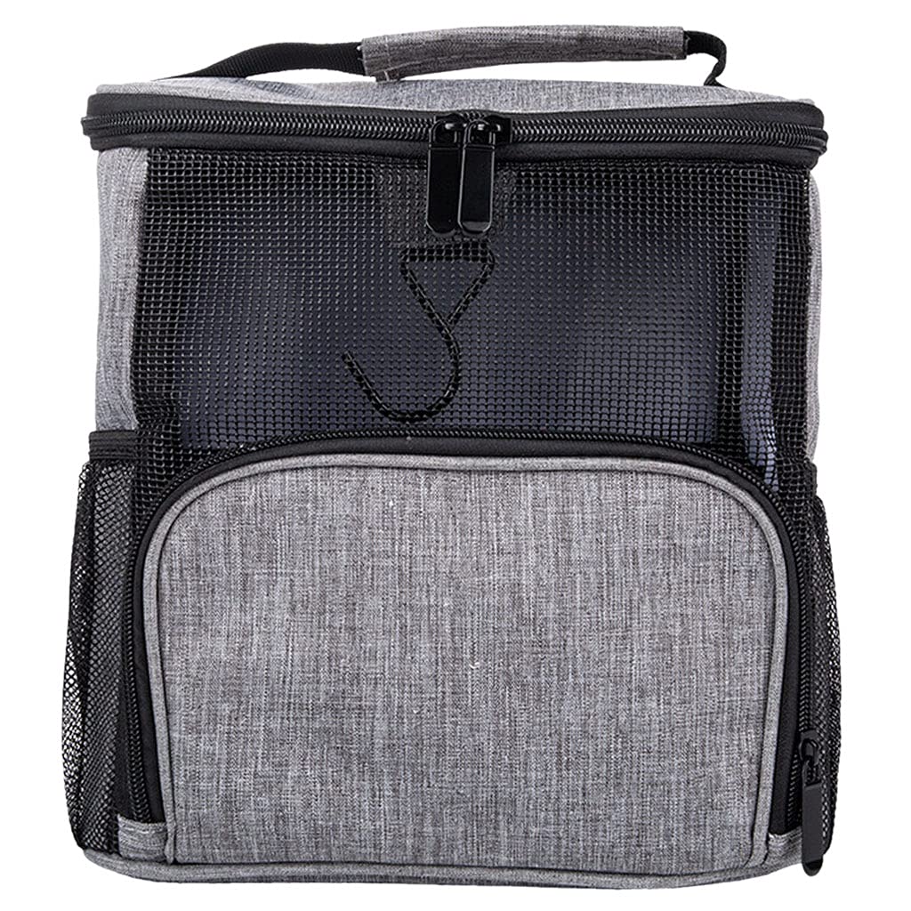 Baoblaze Large Makeup Bag with Zipper - Travel Cosmetic Organizer Case for Women & Men, Perfect for Makeup Brushes, Toiletries & Beauty Essentials - Ideal for Travel, Gym & Daily Use - Gray