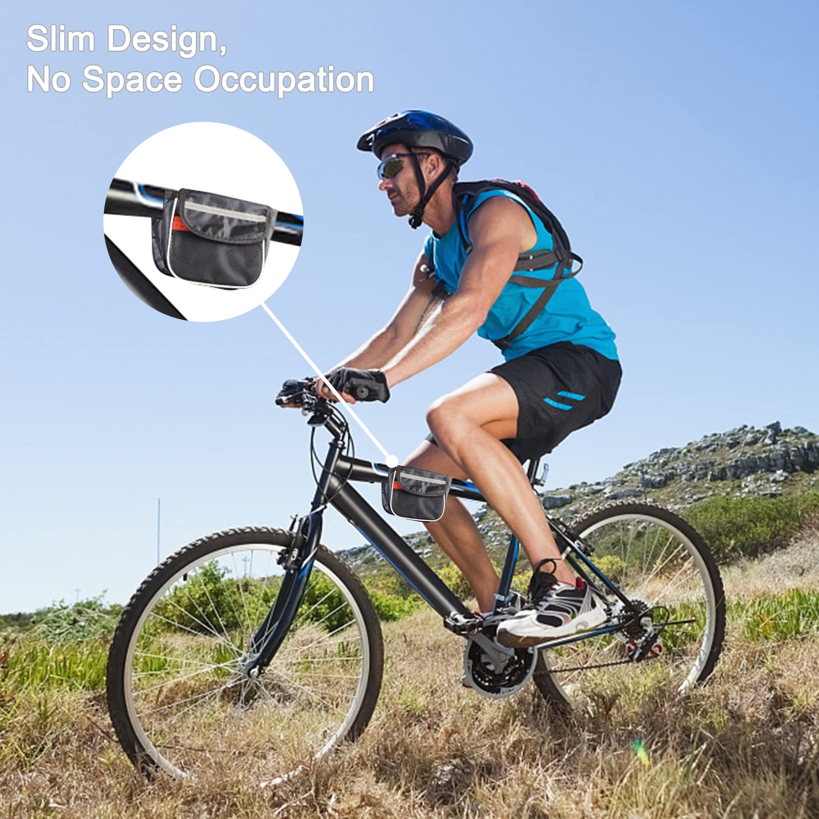 Voilamart Bike Frame Bag & Top Tube Bag - Waterproof Cycling Accessories for Smartphones Up to 6.5
