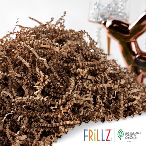 Crinkle Cut Kraft Paper Shred for Gift Baskets & Packing - Birthday, Wedding, Anniversary