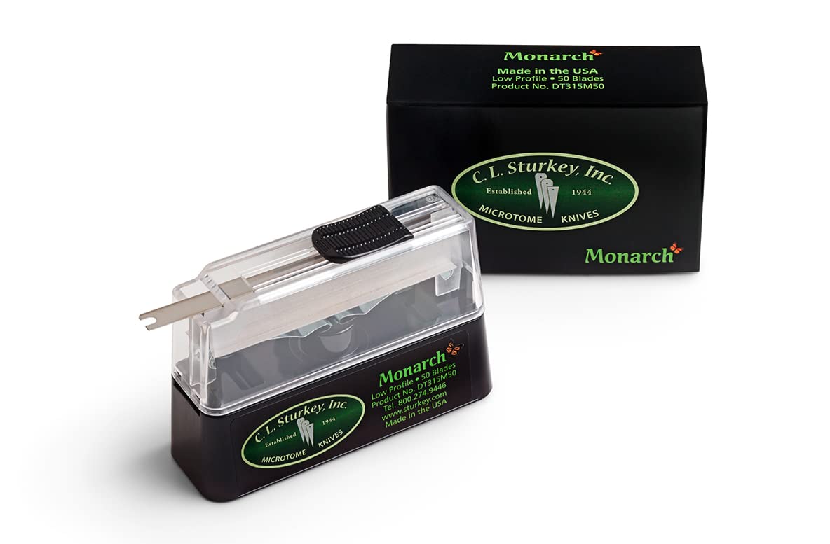 Monarch Low Profile Microtome Blades - Disposable Histology Knives for Precision Tissue Sectioning | Ideal for Laboratory, Pathology & Research Use
