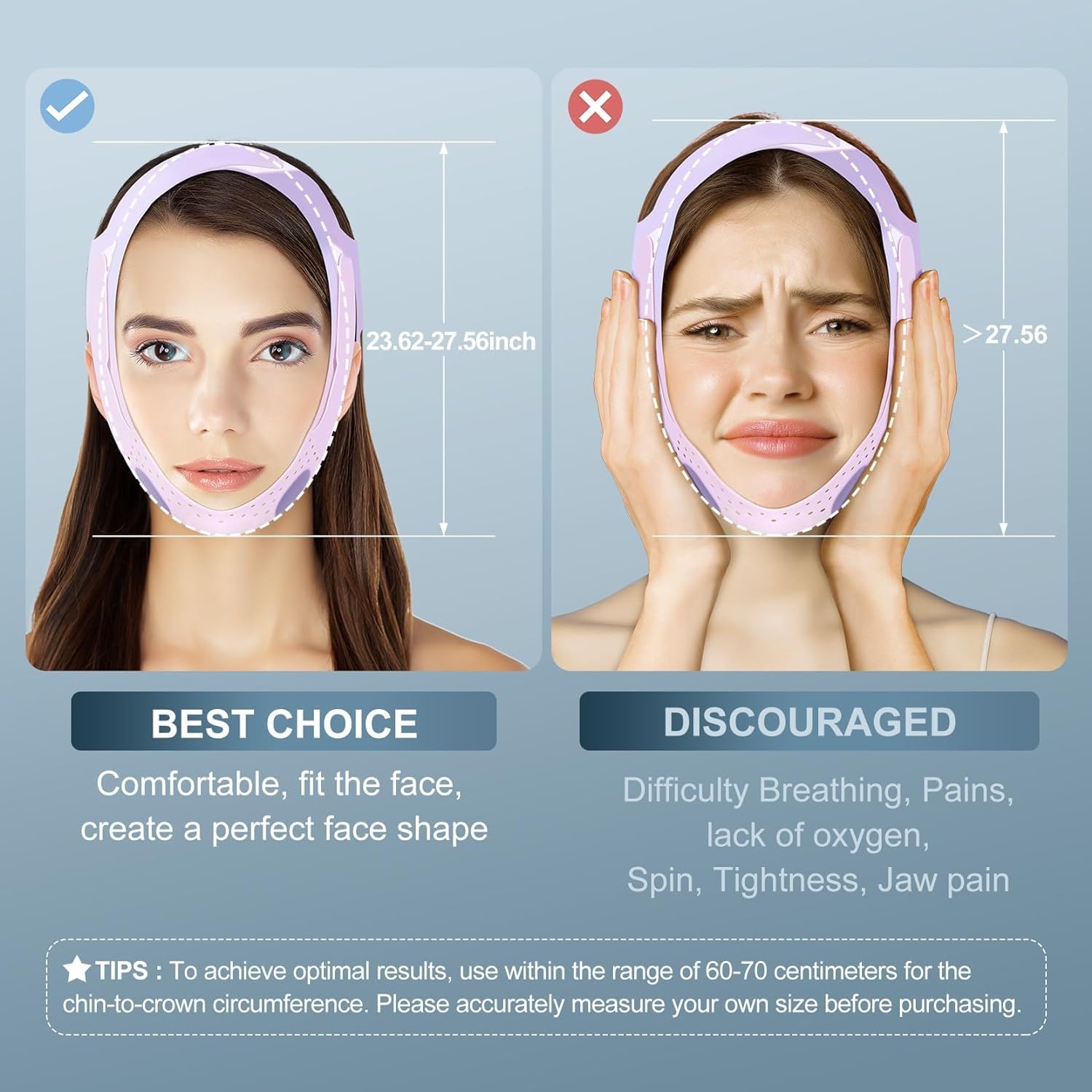 FIDROXIMPERIA V-Line Lifting Chinstrap - Face Slimming Mask for Double Chin Reduction & Jawline Contouring - Anti-Aging Face Tightening Mask for Women & Men - Perfect for Home Spa, Workout & Night Skincare Routine