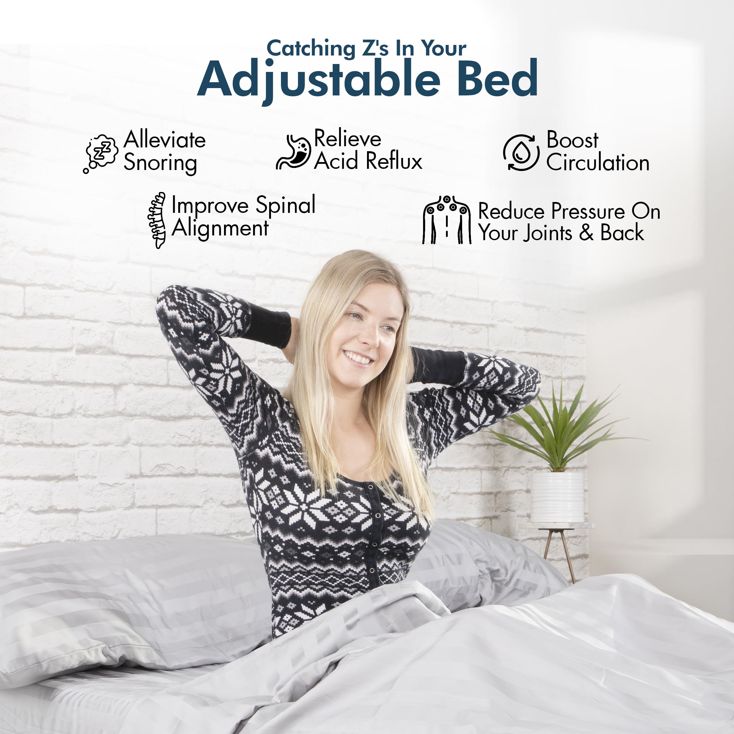 Adjustable Bed Frame with Cooling Gel Mattress & Massage - for Home Comfort & Relaxation