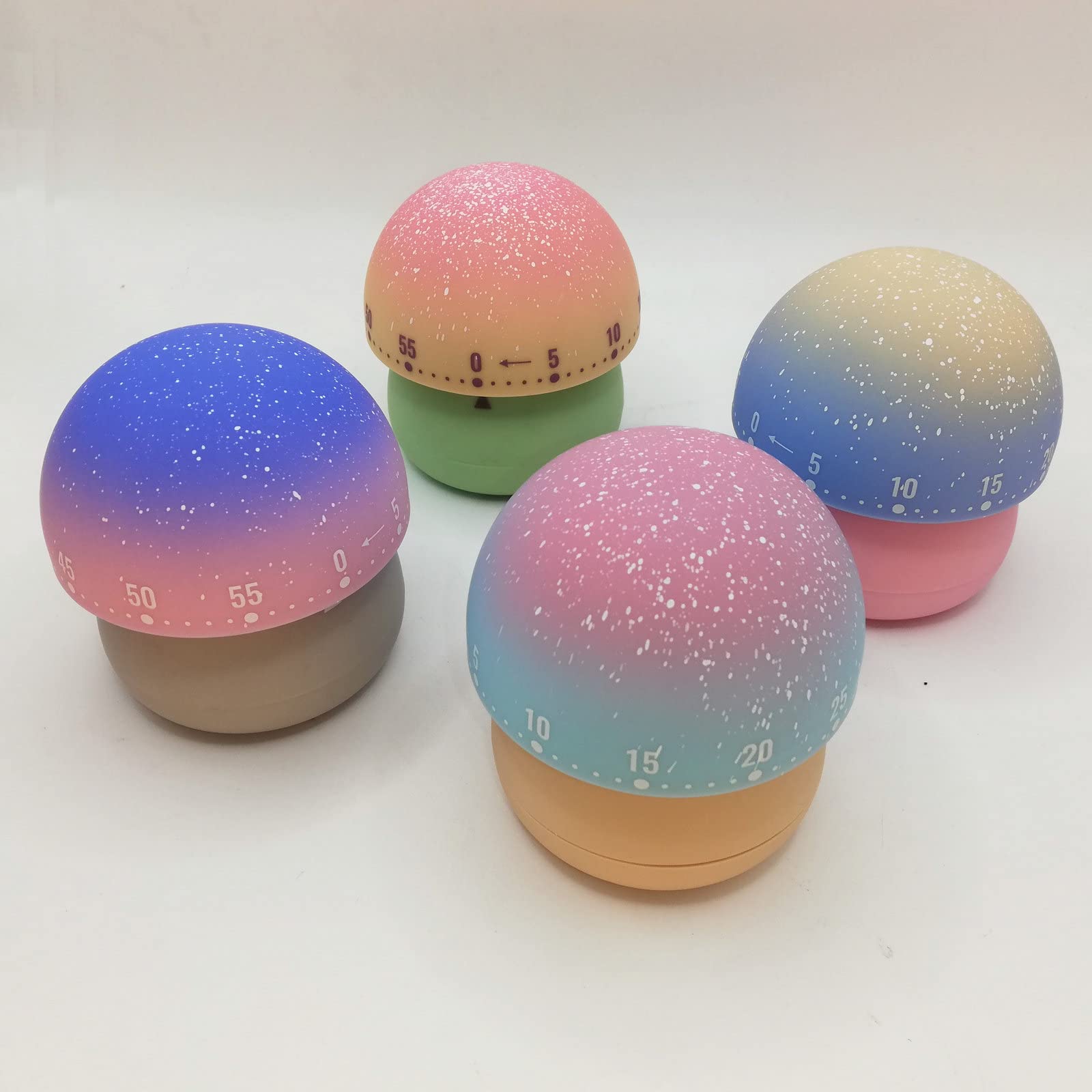 60-Minute Wind Up Mechanical Kitchen Timer - Cute Mushroom-Shaped Manual Countdown Timer for Cooking, Baking, Study & Classroom (Pink) | Perfect for Kids, Home Chefs & Teachers