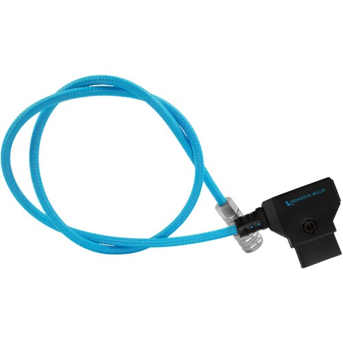 Kondor Blue D-Tap to 2-Pin Power Cable for Blackmagic Pocket Cinema Camera 6K/4K - 20 Inch (Blue) - Perfect for On-Set Power Supply and Professional Filmmaking