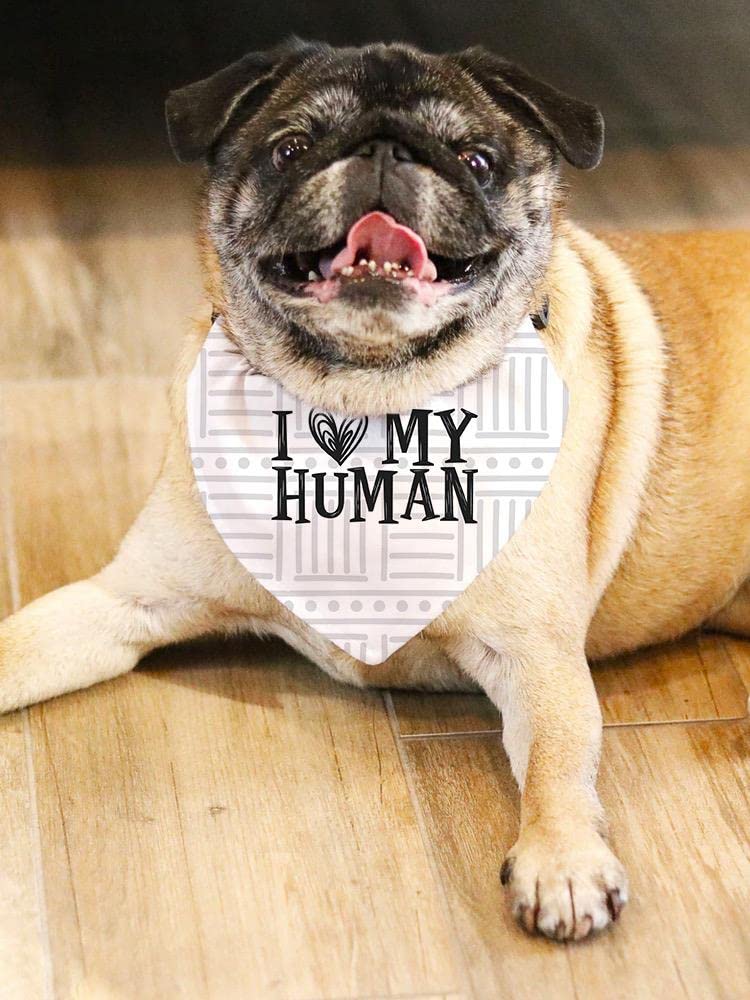 Heart My Human Pet Bandana - SmartPrintsInk for Dogs & Cats