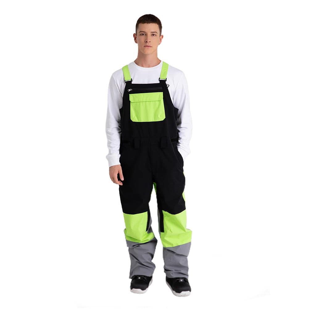 SEARIPE Women's & Men's Insulated Snow Bib Overalls - Adjustable Waterproof Ski Pants for Hiking, Climbing & Winter Sports | Durable Wear-Resistant Design for Cold Weather Adventures