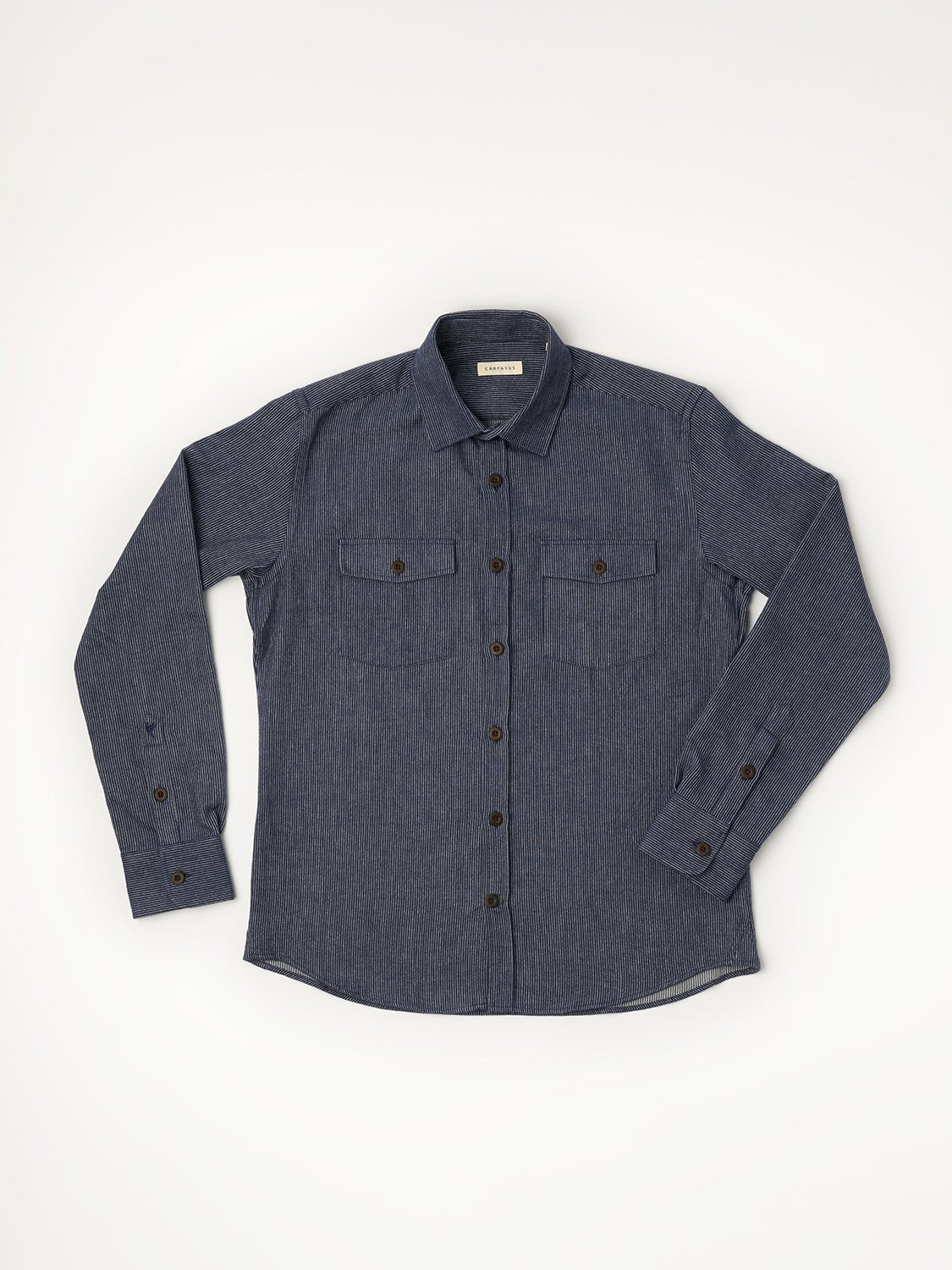 Men's Soft Flannel Shirt - Corylus Navy Plaid - Cozy Casual Button-Up for Fall & Winter - Perfect for Outdoor Activities and Layering