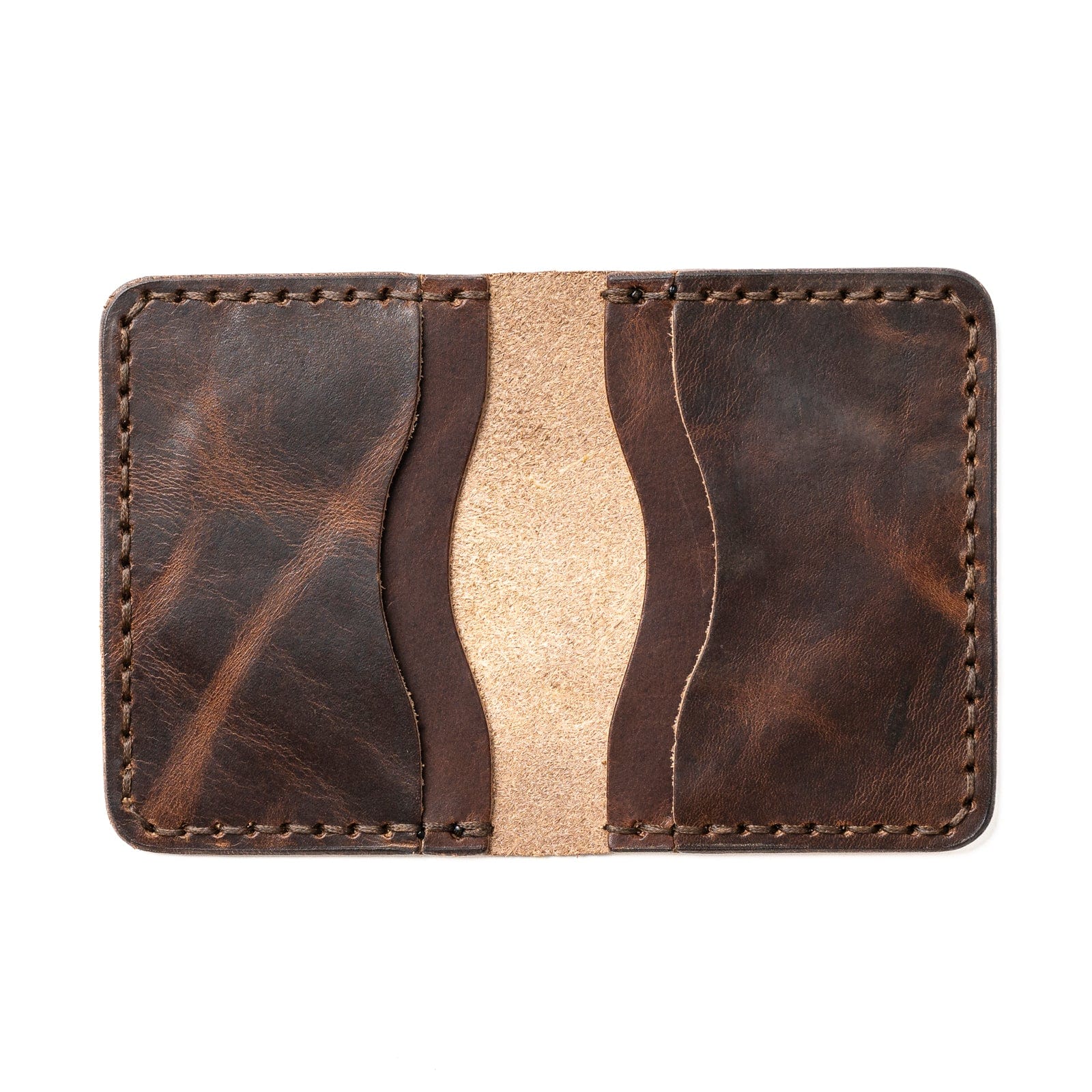 Genuine Leather 5 Card Wallet - Heritage Brown | Slim RFID Blocking Wallet for Men & Women | Perfect for Travel, Business & Everyday Use