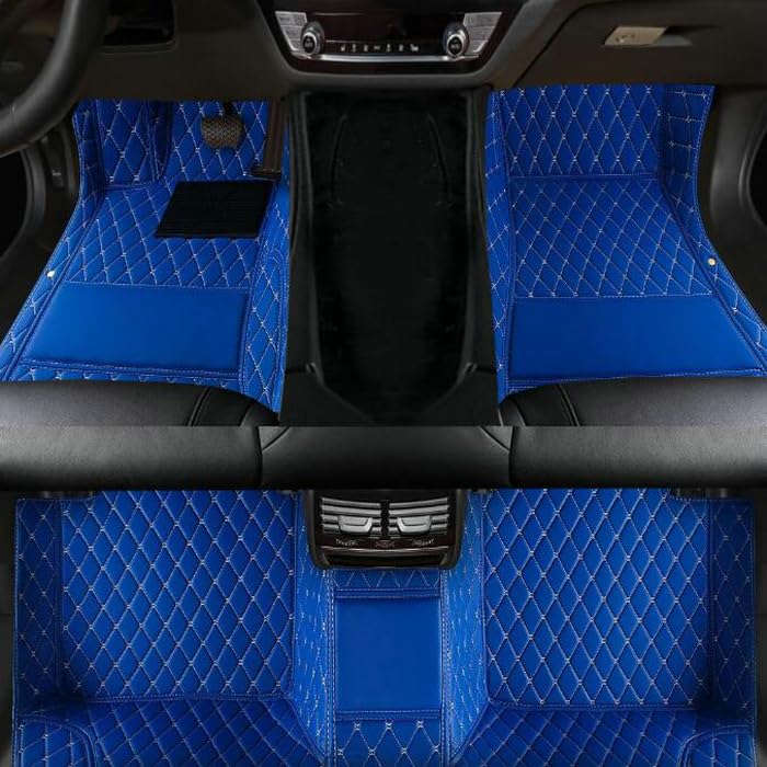 blue car floor mats