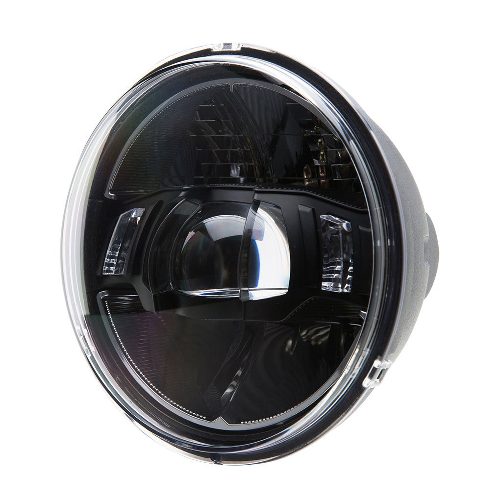 Fortpro 5.75 Inch Round LED Projector Headlight - Compatible with Peterbilt 349 & 359 Trucks - High Performance Replacement for Improved Night Driving Visibility