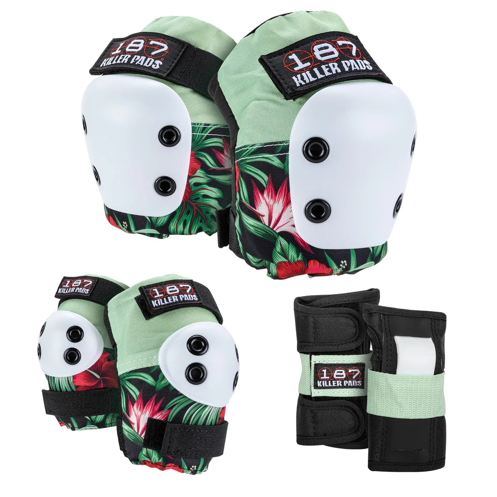 Premium 187 Six Pack Pad Set - Durable & Comfortable for Beer, Soda & Cans - Hibiscus Design - Perfect for Parties, BBQs & Outdoor Gatherings