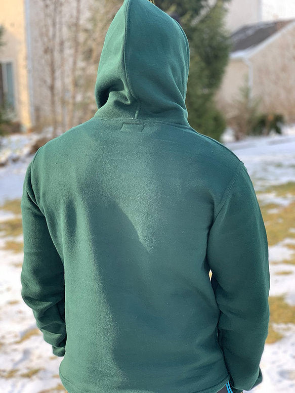 Forest Green Deen Over Dunya Hoodie - Islamic Modest Streetwear for Men & Women - Perfect for Prayer, Daily Wear & Outdoor Activities