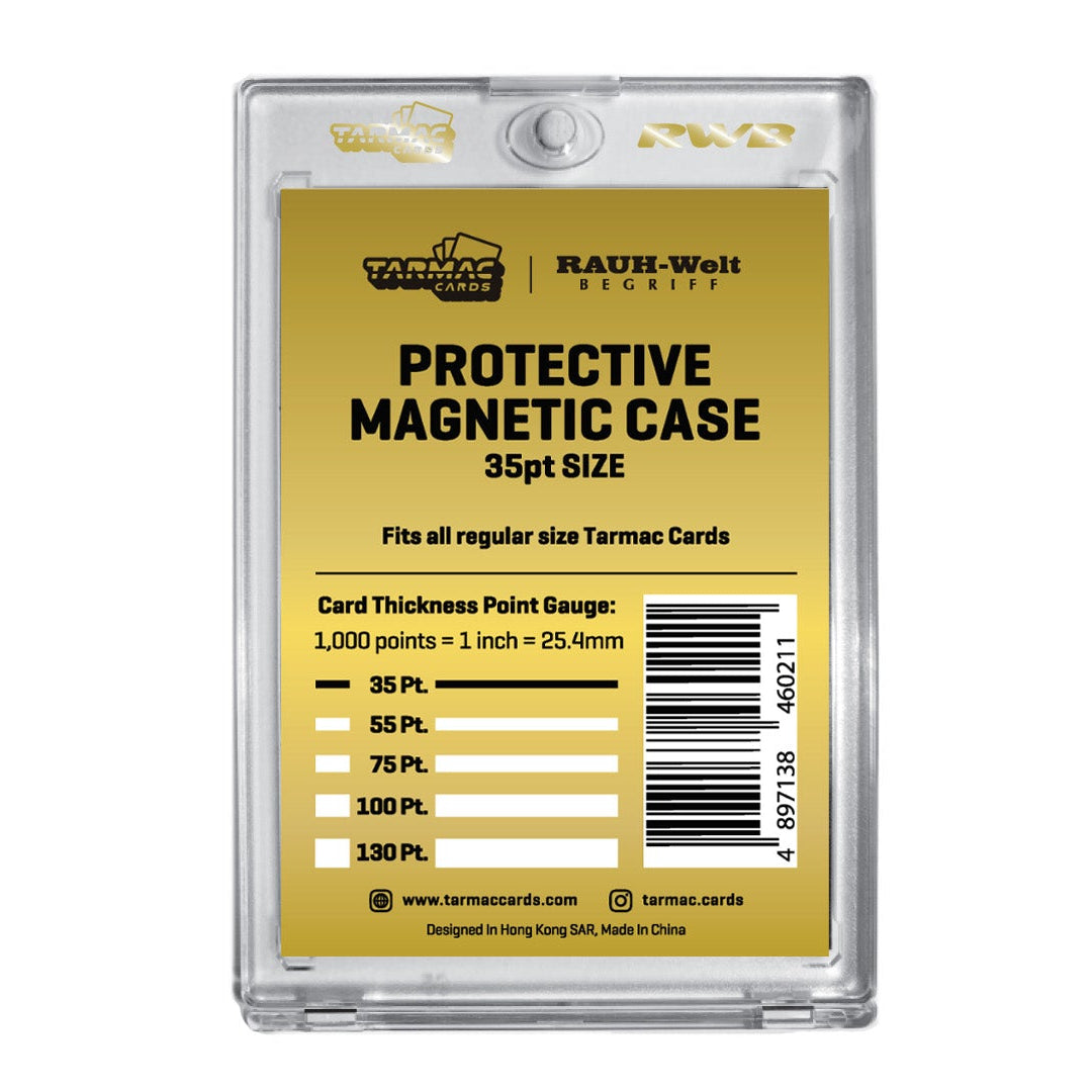 Tarmac Cards X RWB Magnetic Card Holder Case - 35pt Size - Perfect for Collectible Trading Cards, Sports Cards, and Gaming Cards Storage