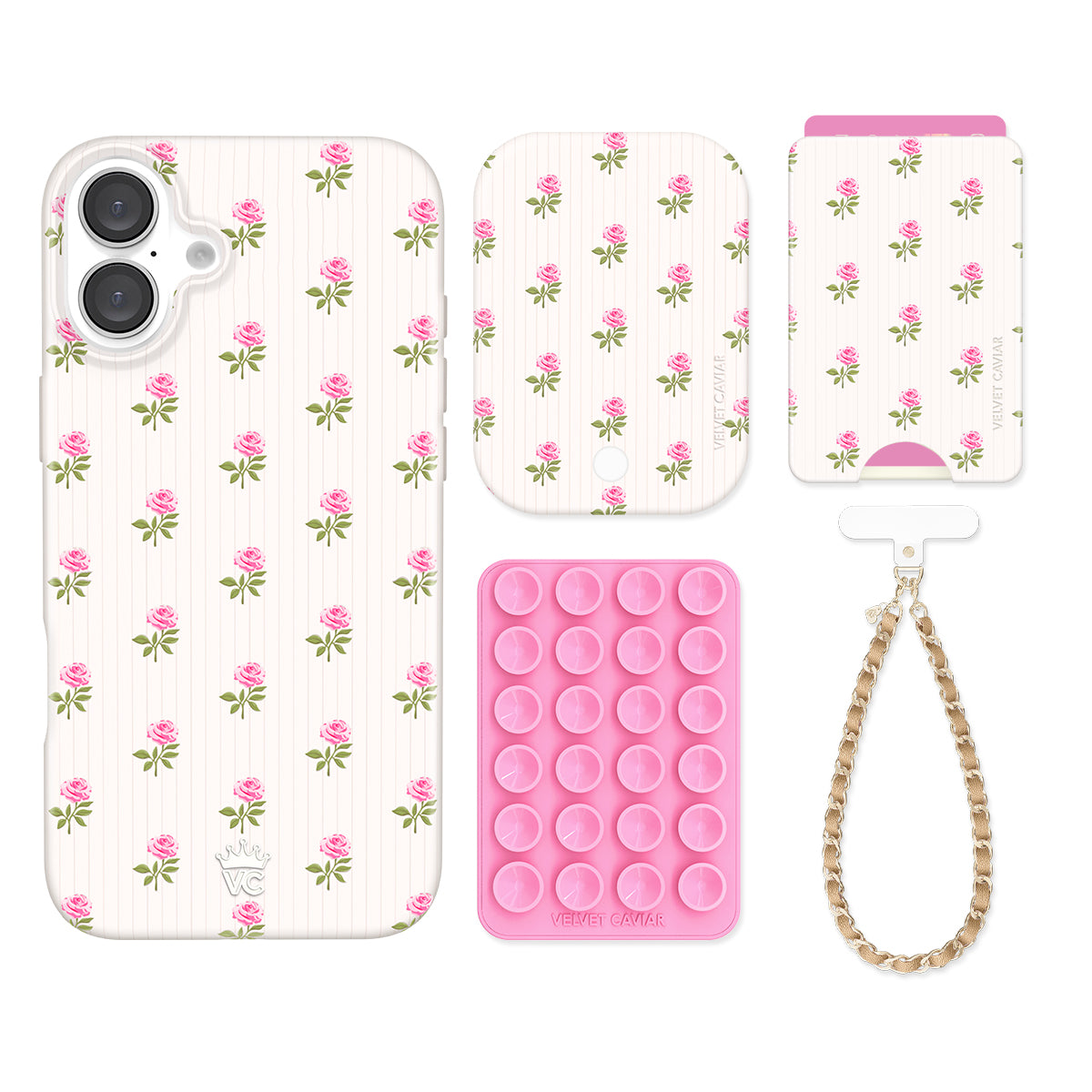 Pink Peony Floral iPhone Case with Wallet - Elegant Flower Design Phone Cover & Card Holder for Women - Perfect for Everyday Use, Travel, and Shopping